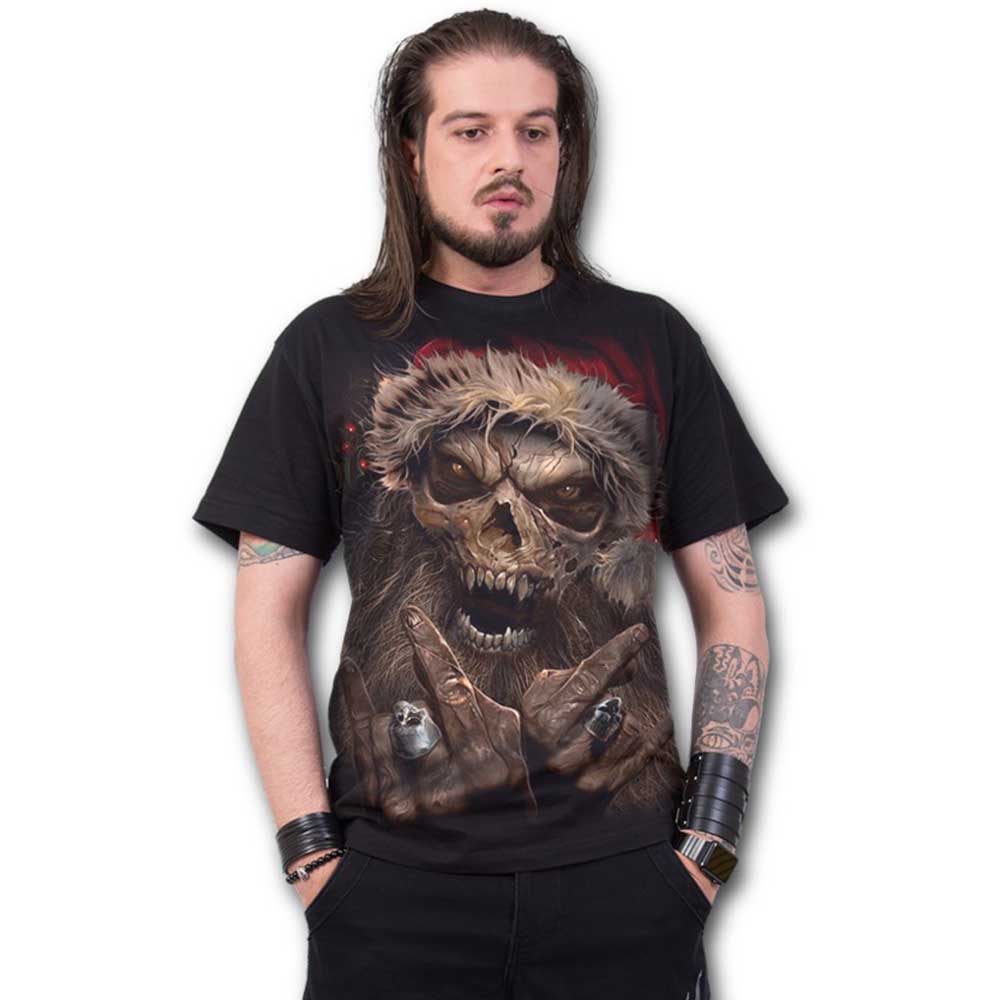 Spiral - ROCK SANTA Tshirt Homme - Noir